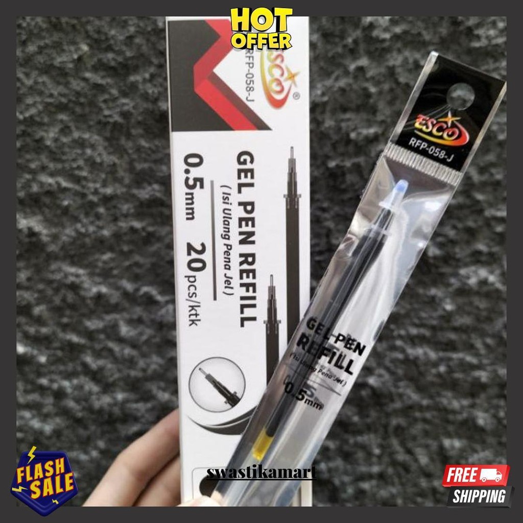 

[Per Kotak/ 20Pcs] Refil Gel Esco/ Stark 0.5Mm Terlaris