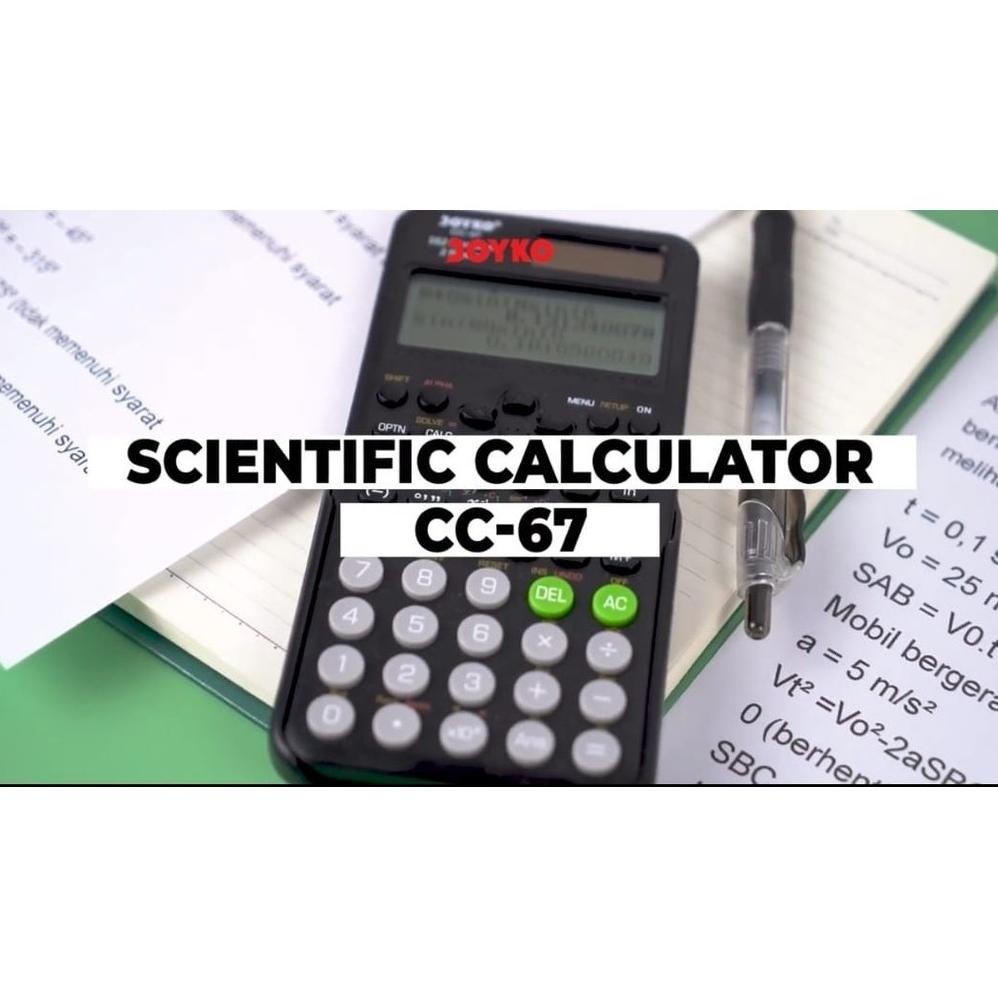 

fbx-4 Kalkulator SCIENTIFIC JOYKO CC 67 ILMIAH - Calculator Sekolah Kuliah Mirip FX-991EX Murah
