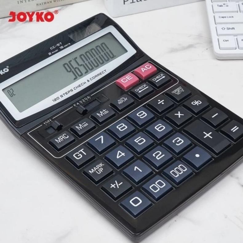 

rwet-23 JOYKO CC-57 Check & Correct Calculator - Kalkulator 16 Digit LCD BESAR Cek Ulang Sale