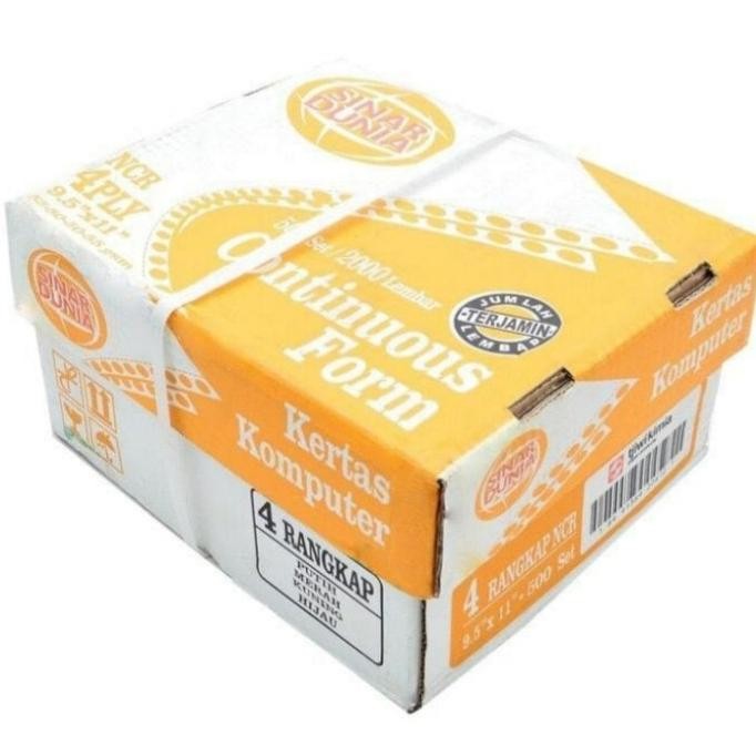 

BEBAS ONGKIR - kertas continuous form 4 ply 9,5x11 paperline/sinar dunia murah
