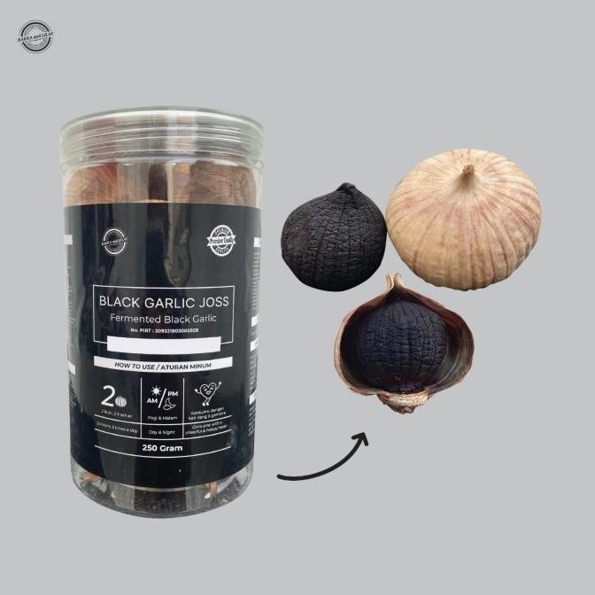 TERLARIS - BLACK GARLIC JOSS PREMIUM FERMENTASI Bawang hitam tunggal