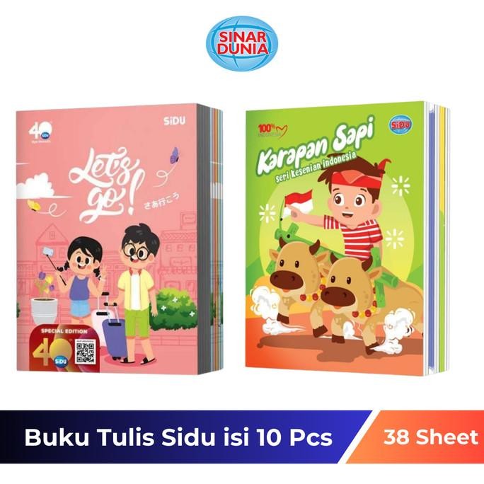 

Promo!! Buku Tulis Sidu Sinar Dunia 38 Lembar Pak Isi 10 Buku