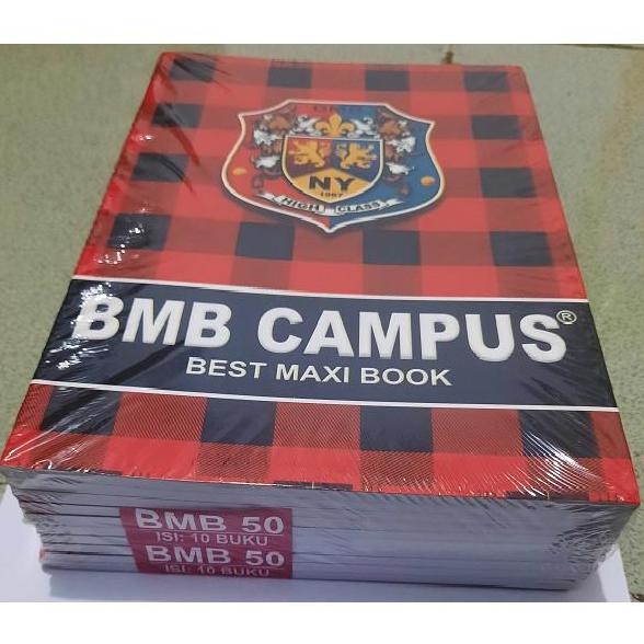 

New!! Buku Tulis Bmb / Bmc Campus 50 Lembar (1 Pack 10 Buku)