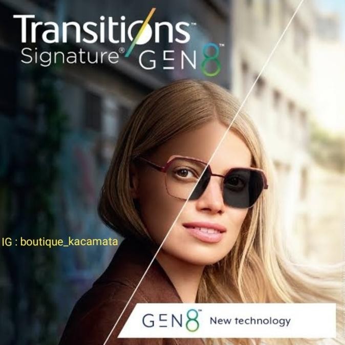 Lensa Kacamata Essilor Fsv Airwear 1.59 As Transitions Signature Gen 8