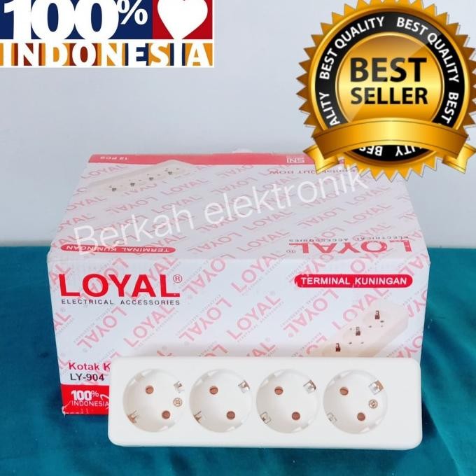 '+'+'+'+] STOP KONTAK KOTAK 4 LUBANG "LOYAL LY904"