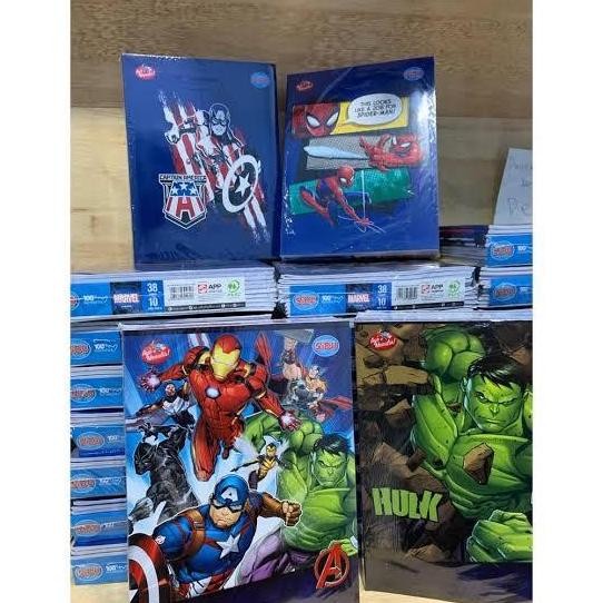 

Promo!! Buku Tulis Sinar Dunia Sidu Marvel Avengers 38 Lembar (1 Pack Isi 10 Buku) Kertas Putih Sekolah Paper Stationery U Tinta