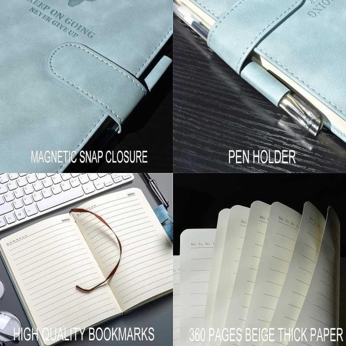 

New!! Buku Catatan Harian Notebook Cover Kulit Magnetic Buckle A4 - Tl4