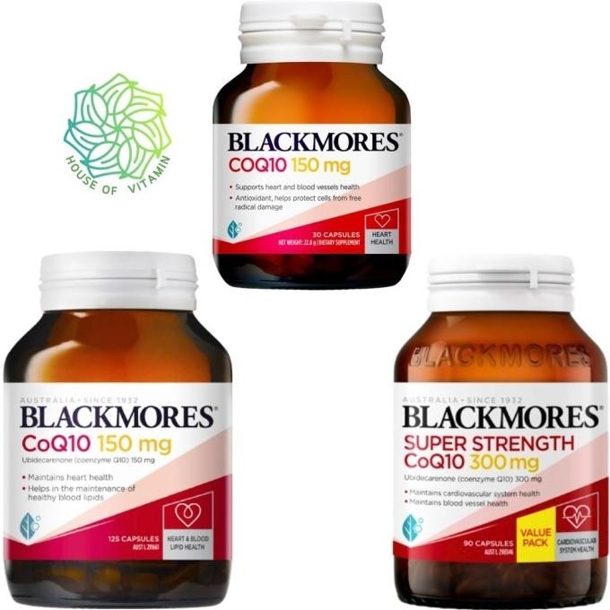 TERLARIS - Blackmores CoQ10 150mg 125 Capsules CoEnzyme Co Q10 150 mg 30 300 300mg 90 Kapsul Austral