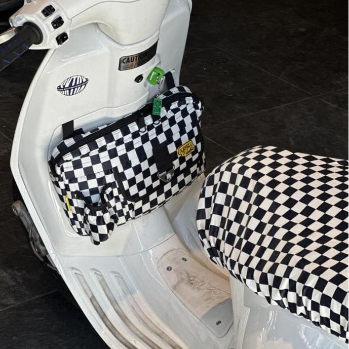 Tas Bagasi Vespa Checkerboard Vespa Sprint Primavera LX