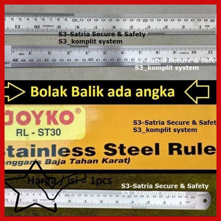 

[SSC] PENGGARIS BESI 30 cm stainless Pengaris garisan 30cm garis Ruler