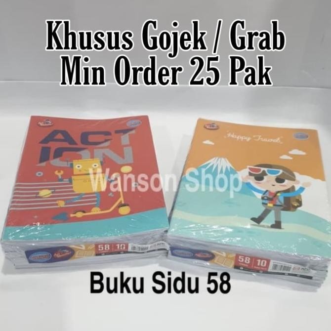 

New!! Buku Tulis Sidu 58 Khusus Gojek/Grab