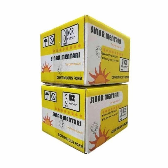 

TERMURAH - Continuous Form Sinar Mentari 3 Ply Wartel : 4 Kertas 9 1/2X11