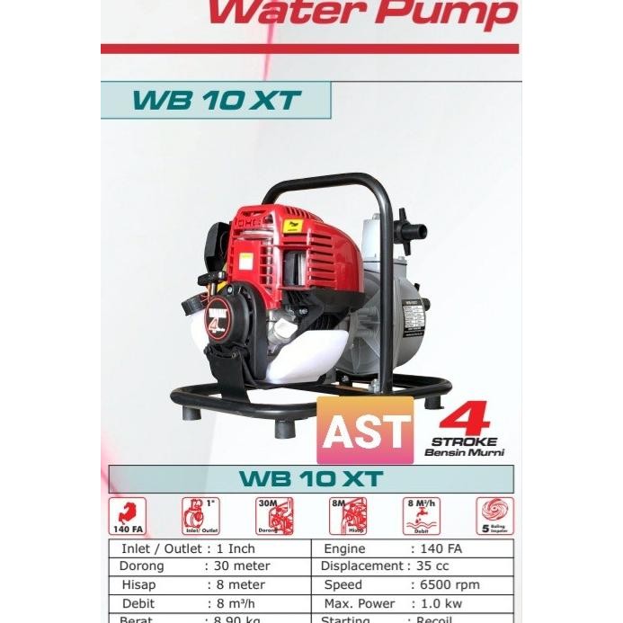 Produk Unggulan] POMPA BENSIN YAMAMAX WB 1" 4 TAK WB 10XT - WATER PUMP/YAMAMAX-PRO