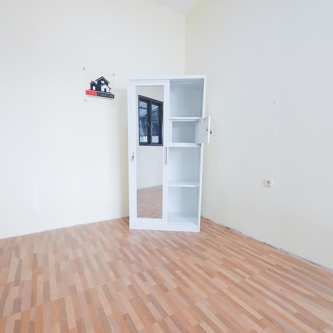 Promo Lemari Pakaian Besi 2 Pintu Sliding Cermin | Lemari Baju Sleding Besi