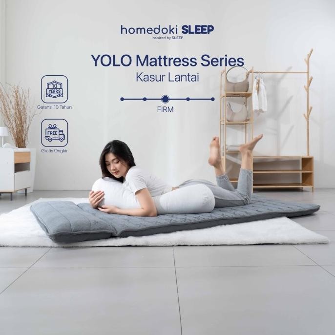 Grosir Homedoki Yolo Series / Kasur Lantai / Kasur Lipat / Busa Gulung Lantai Travel