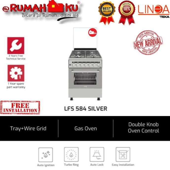 Sale Freestanding Cooker Linea By Teka Lfs 584 Silver - Kompor Gas Dengan Oven