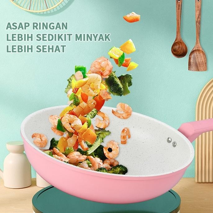 Promo Gm Bear Panci Set Keramik 1818 - Luversa Panci Ceramic Set 3Pcs