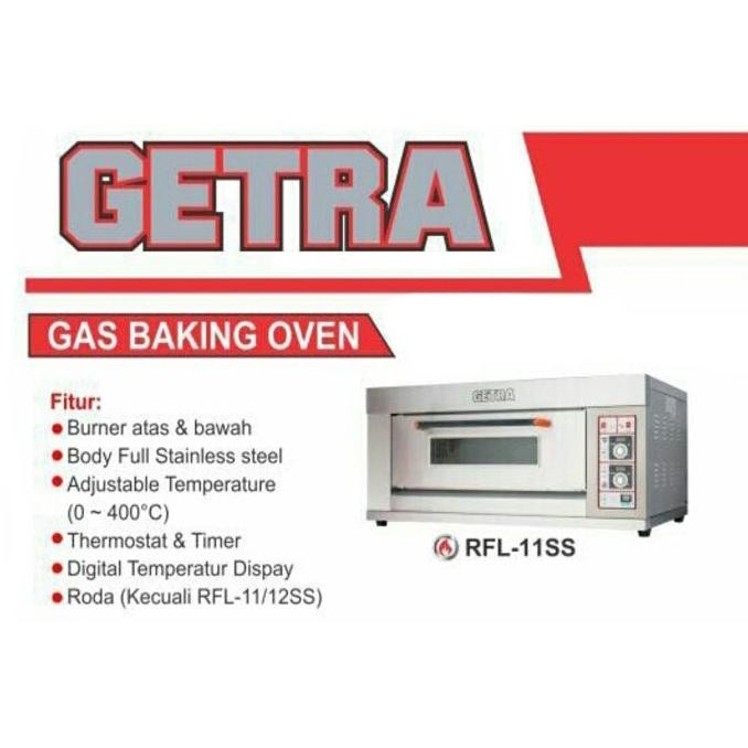 Grosir Getra Gas Baking Oven Rfl-11Ss / Oven Gas Pemanggang Roti