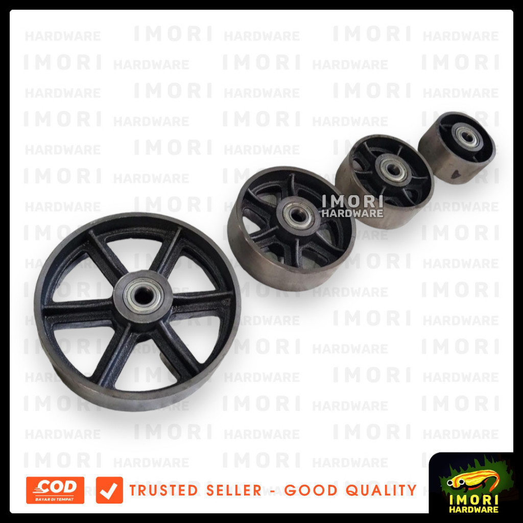 XP TOOL Roda Besi Heavy Duty 4 5 6 8" inch 083AW Velg Bearing Sepeda Gerobak Keranjang Dorong im