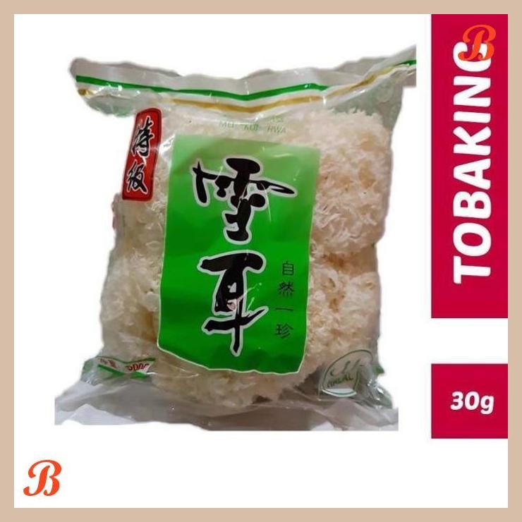 

| RMP | JAMUR PUTIH UTUH REPACK 30GR SALJU SNOW WHITE FUNGUS ES BAI MU ER