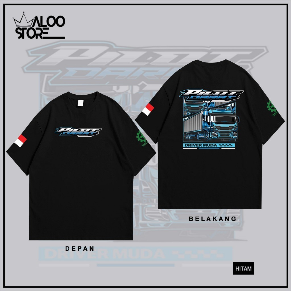 DENZ CLOTHES -  - Kaos Truck Pilot Darat (Driver Muda Truck Giga)