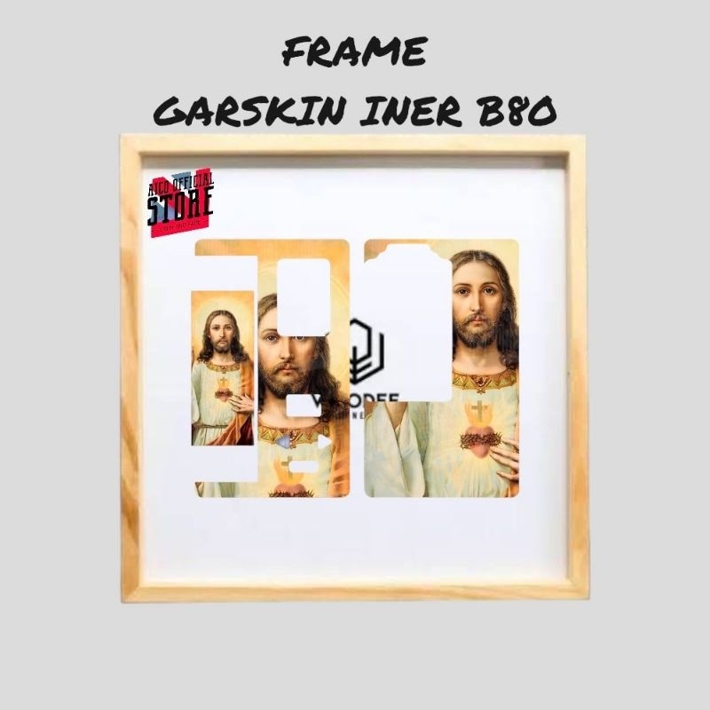 

*PromoTerjangkau* Ambitionstore Inner Frame Bingkai Photo Ukuran B 8o Garskin Wrap Stiker Premium / X Casing Case COD