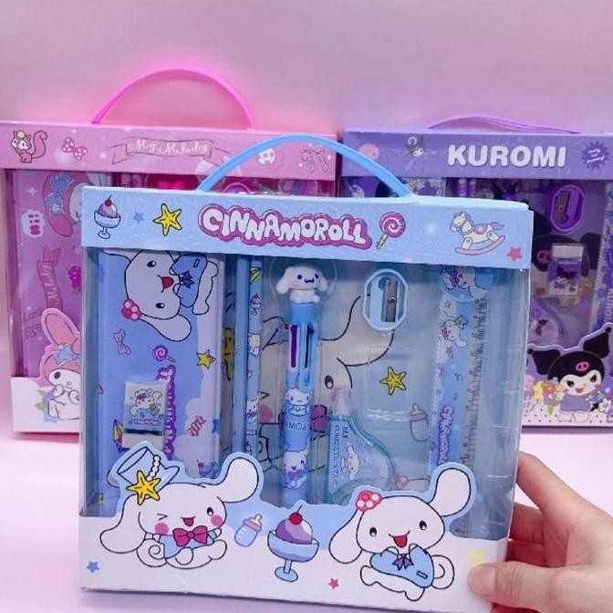 

Promo!! Paket Study Set Set Alat Tulis Motif Kuromi Cinamoroll Melody 8026 //Stationery Untuk Hadiah Anak Sekolah Sanrio // Alat Tulis Set Kotak Pensil Karakter Kuromi /Labubu