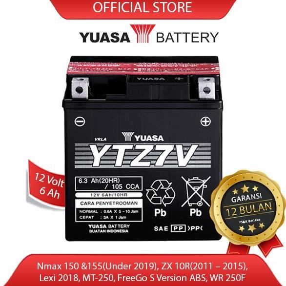 Aki Motor Yuasa Ytz7V (Nmax, Aerox, Lexi)