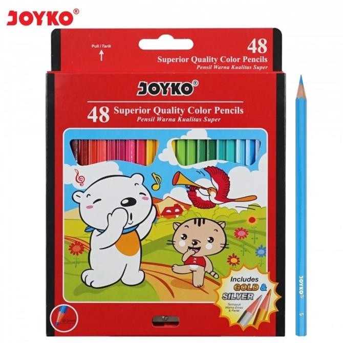 

Murah!! Pensil Warna Joyko Cp-48Pb Warna Panjang Merah Stationery