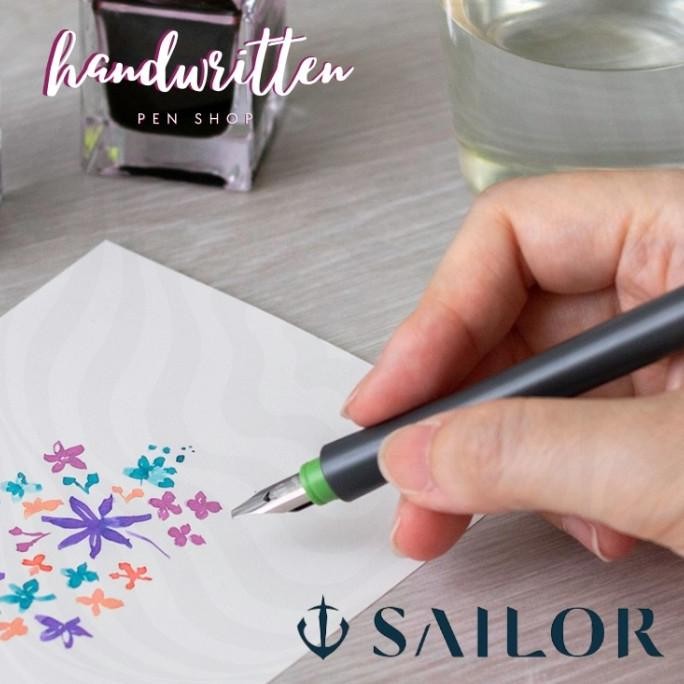 Diskon Sailor Hocoro Calligraphy / Fude / Brush Nib Dip Pen Fountain Pen / Pulpen Kaligrafi
