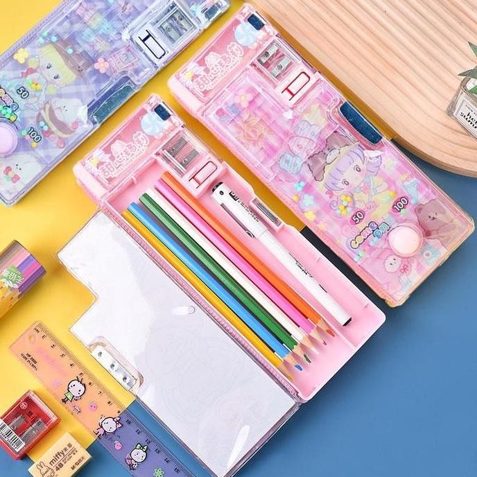 

Promo!! Lowacute Girl Tempat Pensil Anak Multifungsi Bernilai Tinggi Untuk Siswa Sekolah Dasar Plastik Dengan Tempat Pensil Kartun Rautan Pensil Kids Pencil Animal Pencil
