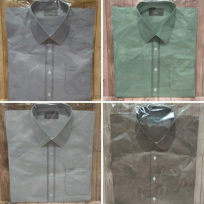siap kirim] KERTAS SEMBAHYANG Baju Pria / Laki - Laki / Cowo Model Kemeja Kaos Polo POLOS Untuk Semb