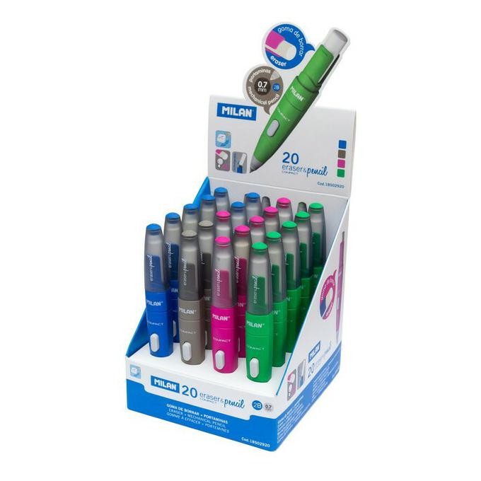 

Murah!! Pensil Mekanik+Penghapus 0.7 Mm Compact Milan Original