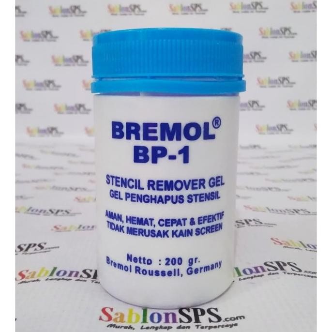 

Promo!! Penghapus Obat Afdruk Sablon Bremol Bp- 1 200Gr (Remover Gel)
