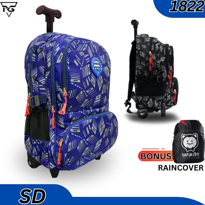 Promo Tas Troli Anak Sekolah Laki Laki Sd-Smp High Quality Tas Koper Anak