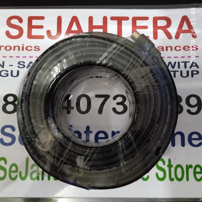 Kabel Antena TV Analog Digital Parabola Indoor Outdoor : 5C 18M ENC