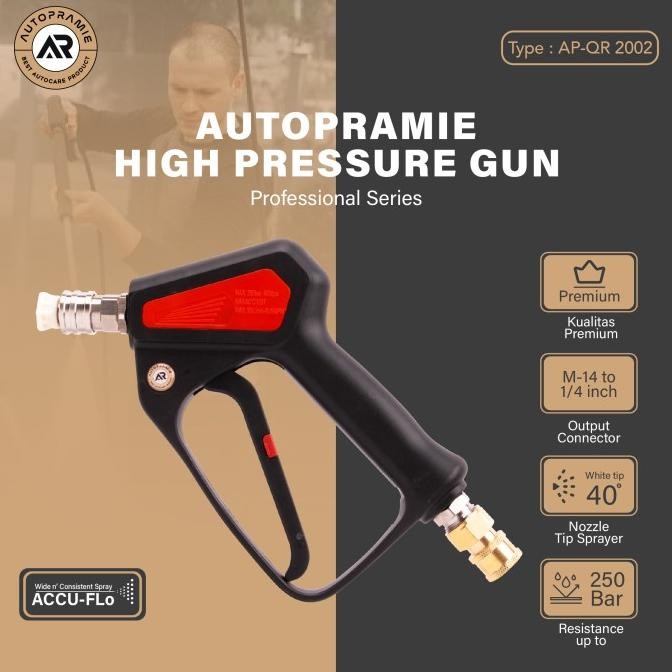 BEBAS ONGKIR - High Pressure Gun Jet Cleaner Quick Release 250 bar / QR Autopramie AP-QR 2002