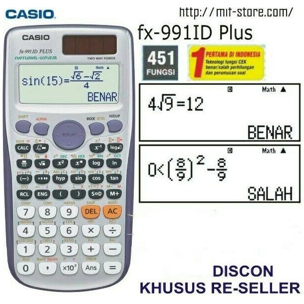 

TERLARIS - Casio Scientific fx 991id plus Original Grosir