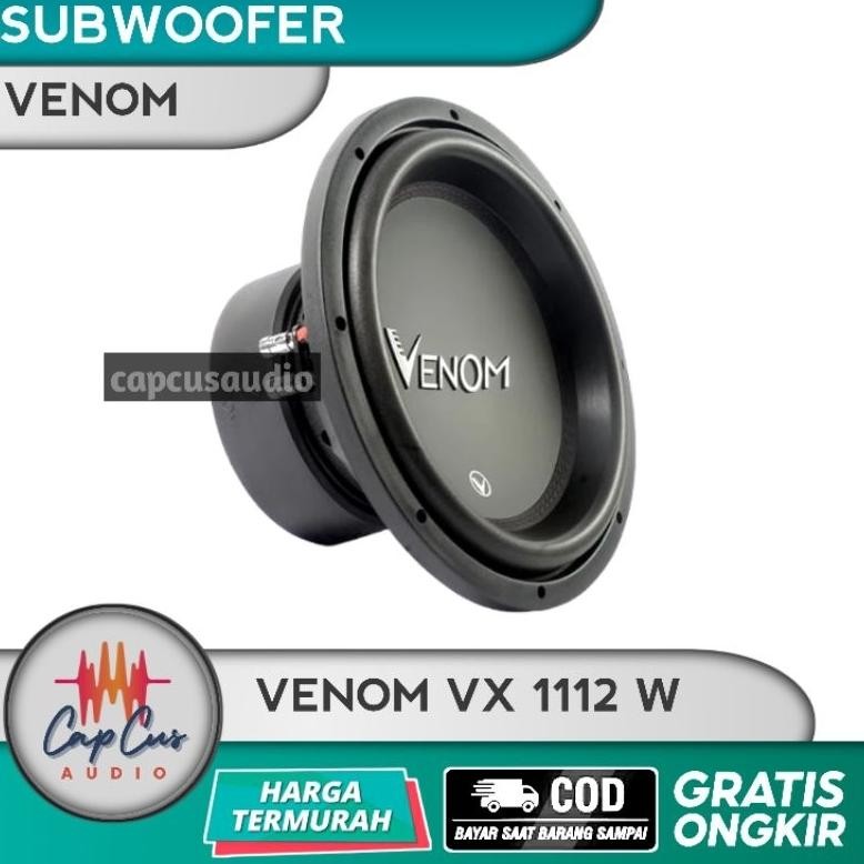 SUBWOOFER VENOM 12 INCH DOUBLE COIL VX 112 W / SUBWOOFER VENOM 12 INCI