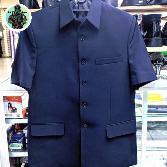 Baju Safari PSH Guru Dongker | Seragam PSH Guru Navi | Baju Safari PSH `