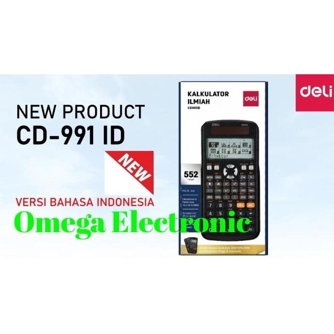 

TERBARU - Deli CD-991ID Scientific Calculator FX CD 991 ID Kalkulator Ilmiah