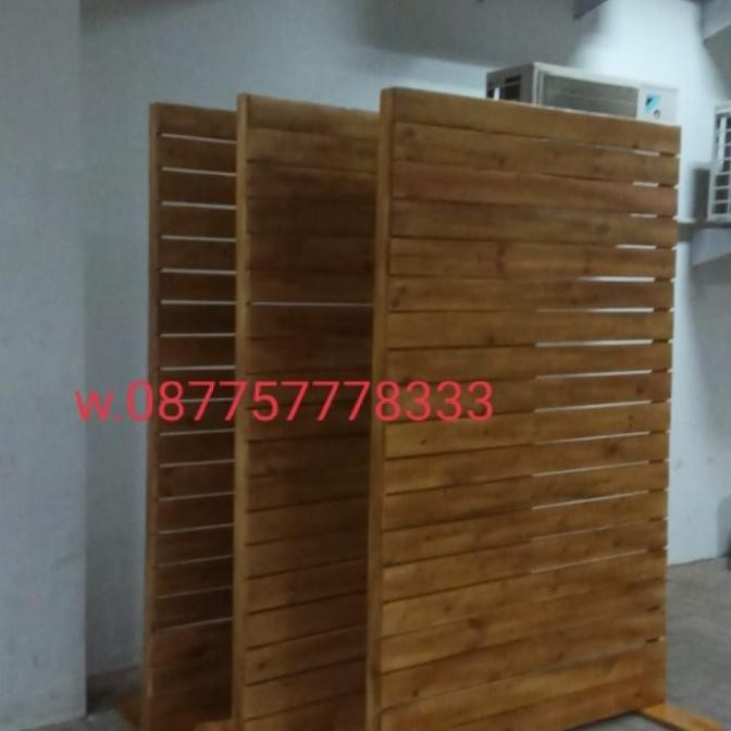 Murah partisi/ penyekat ruangan kayu jati belanda Non COD