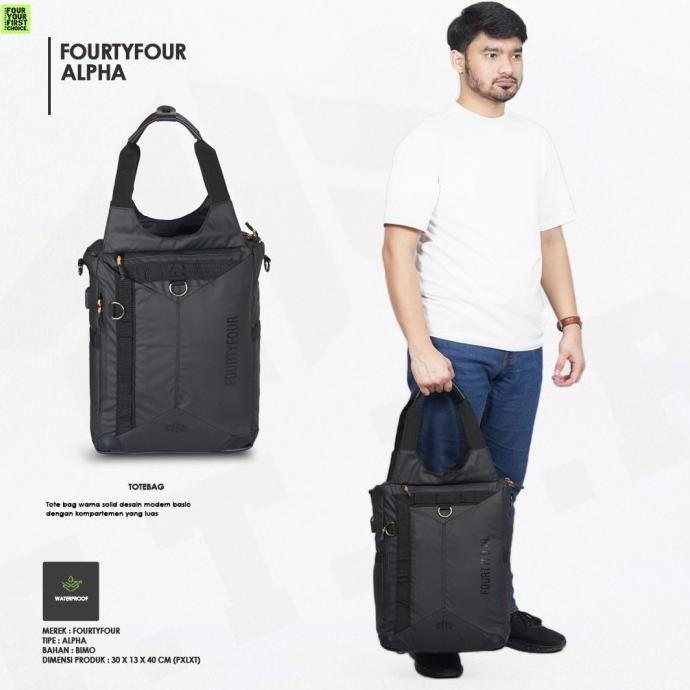 Murah Tas Ransel Pria Fourtyfour Alpha Waterproof Premium Backpack Laptop