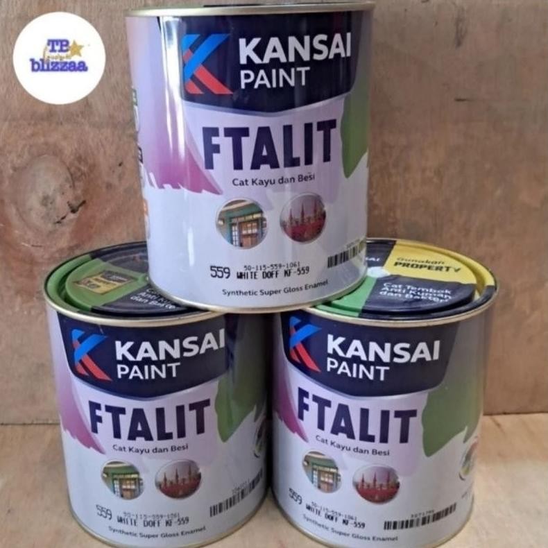 Ftalit 1Kg Ftalit Gloss Duo Semi Gloss Ftalit Doff Ftalit White Doff Black Doff Kansai Paint