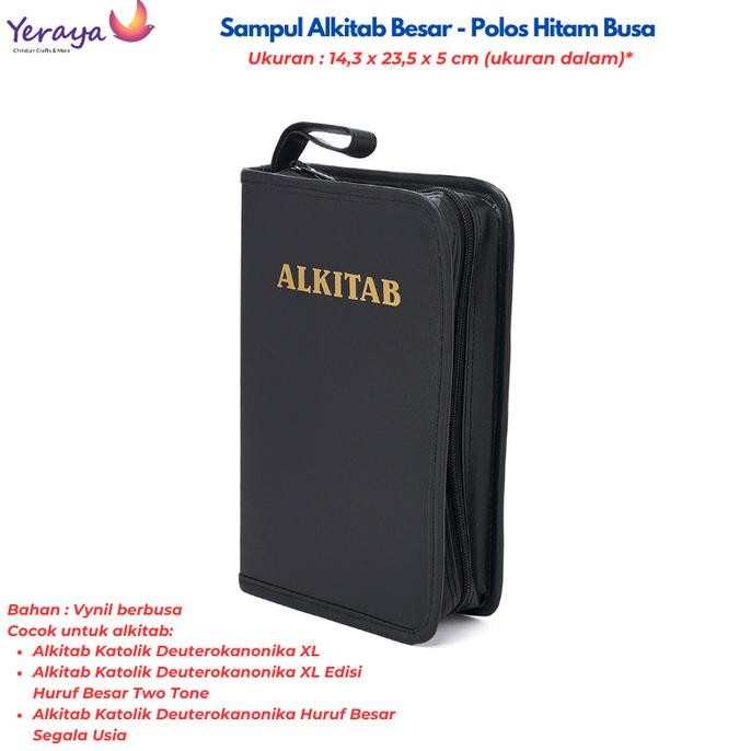 

Promo Sampul Cover Alkitab Besar - Polos Hitam Busa Tas Buku Alkitab Katolik & Kidung COD