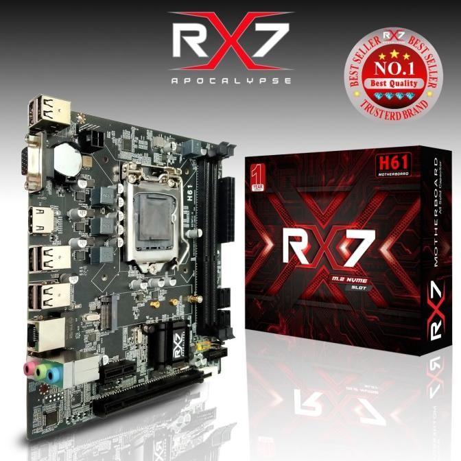 Motherboard RX7 H61 LGA 1155 DDR3 H61 Mainboard Support Nvme
