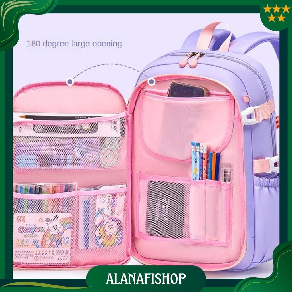 Tas Ransel Sekolah Anak Perempuan  Sd Smp Sma Model Kulkas / Tas Sekolah Anak  Perempuan / Tas Sekol