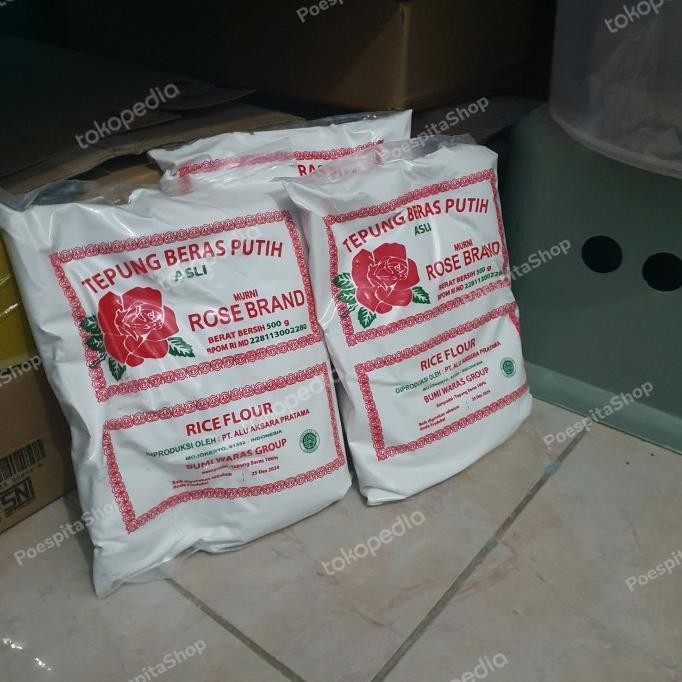 

*#*#*#*#] 500 gr Tepung Beras Rose Brand