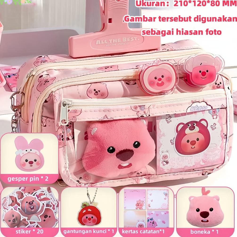 

SALE 9 Lapis Tas Alat Tulis Berkapasitas Besar/Tempat Pensil Kartun/kotakpensil Aesthetic Tas/Dengan Boneka Bros Dan Tempat Kertas Ujian Liontin df-8