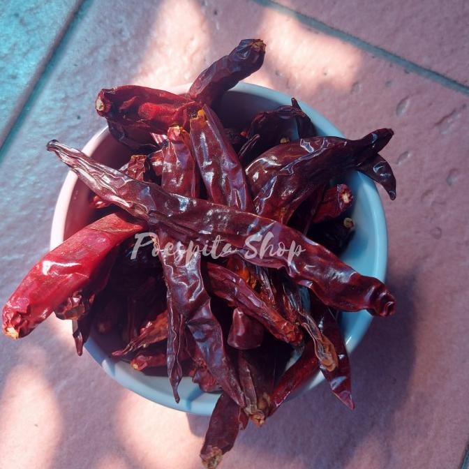 *****] [1 Kg] cabe merah besar kering/cabe kering/lombok garing